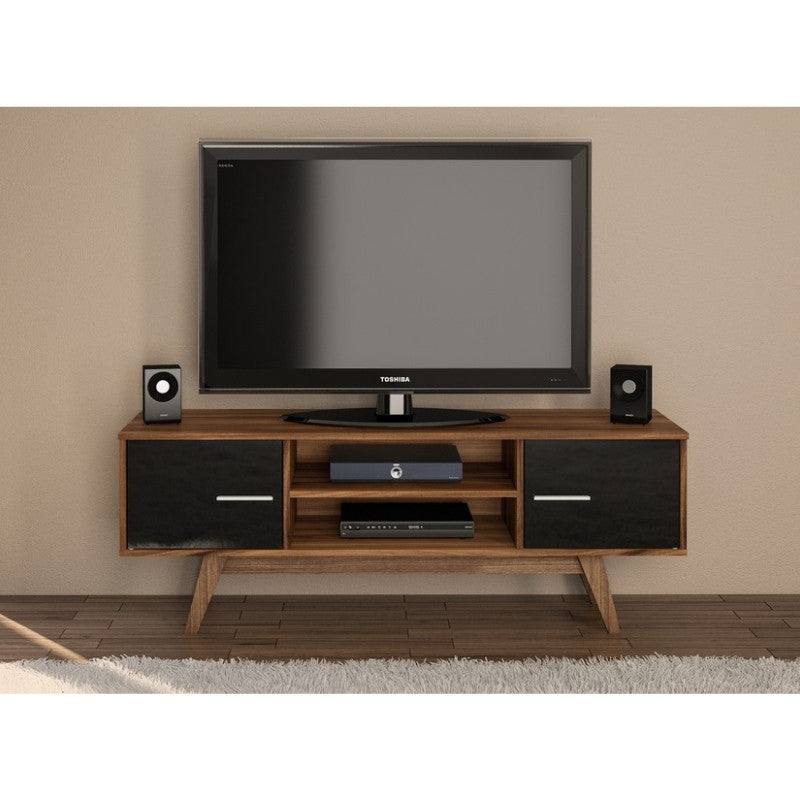 Shard TV Unit - Brown & Black or White - UK Online Furniture