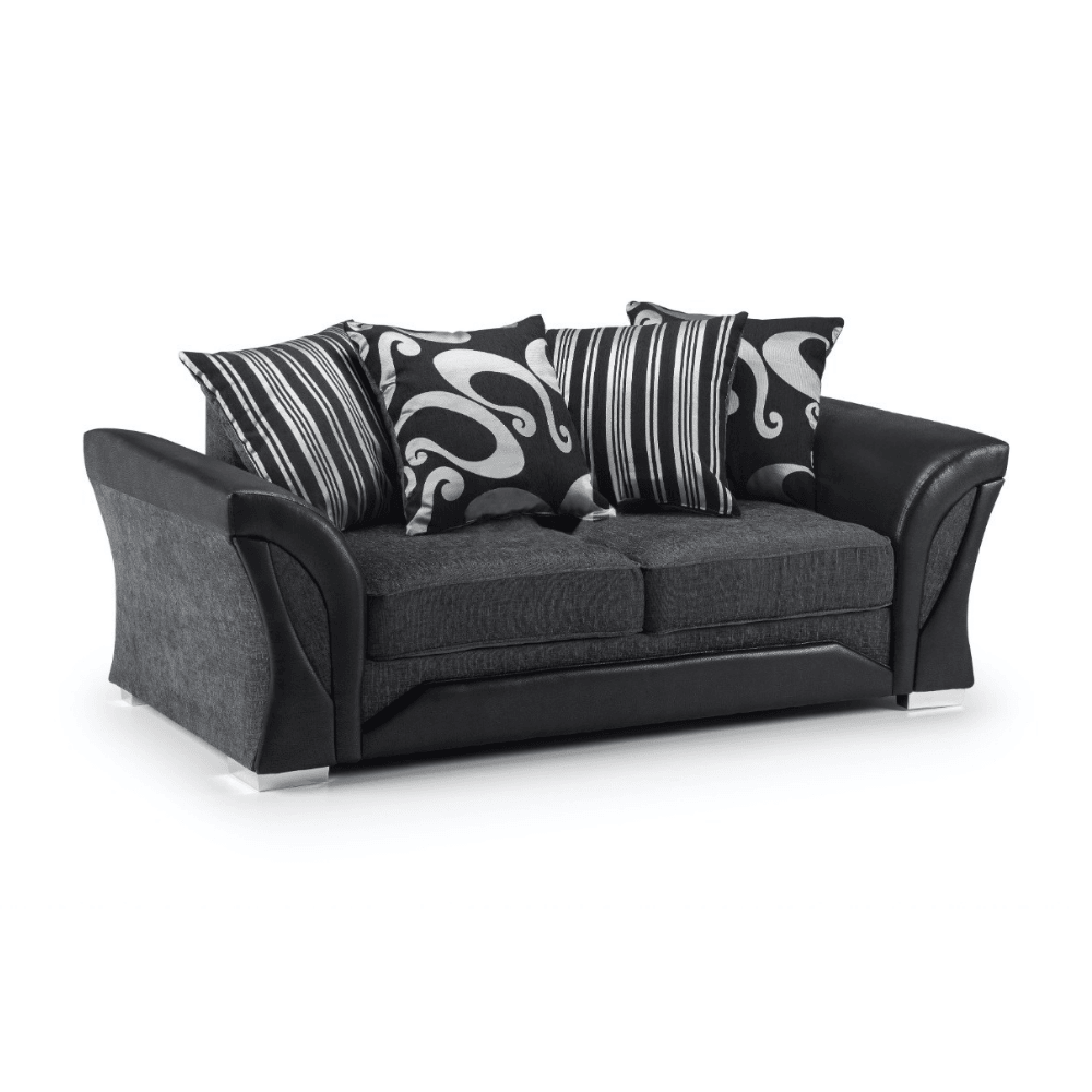 Shannon Sofa Luxe Model 3+2 Sofa Set, 3 Seater & 2 Seater in Grey - UK Online Furniture