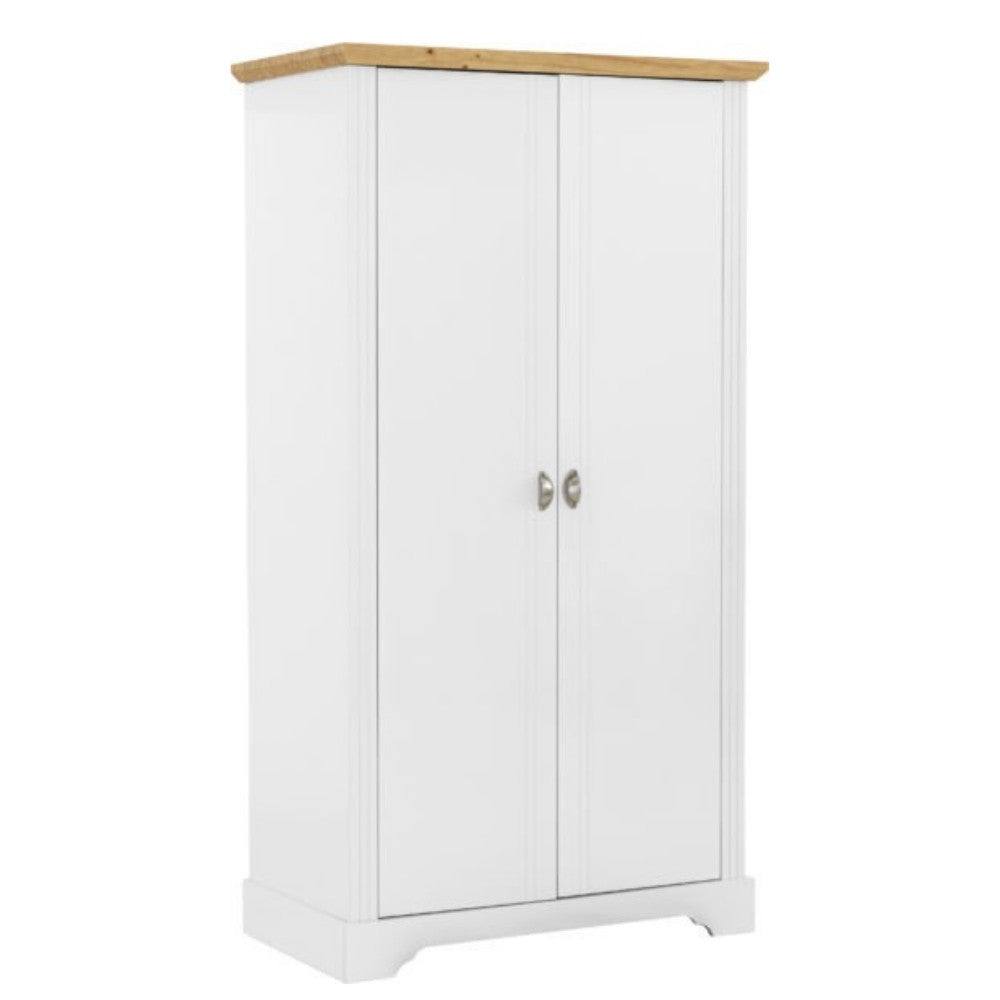 Toledo 2 Door Wardrobe in White or Black - UK Online Furniture