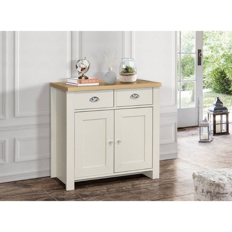 Highgate 2 Door 2 Drawer Sideboard - Cream, Navy, Grey - UK Online Furniture