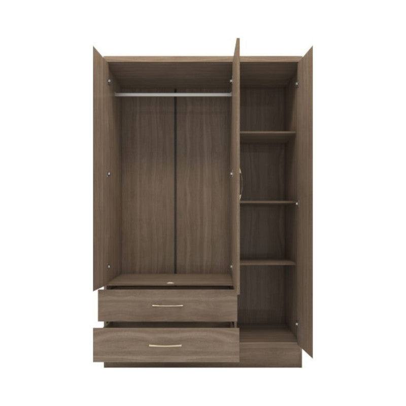 Nevada 3 Door 2 Drawer Mirrored Wardrobe - UK Online Furniture
