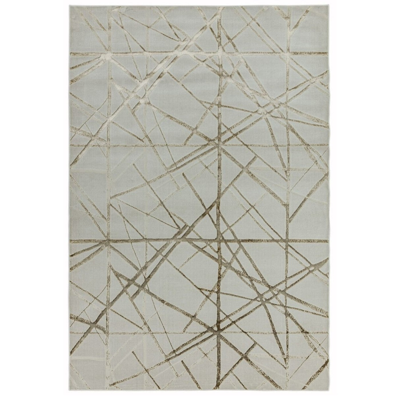 Aurora Mica Cream & Gold Rug - Abstract & Geometric - UK Online Furniture