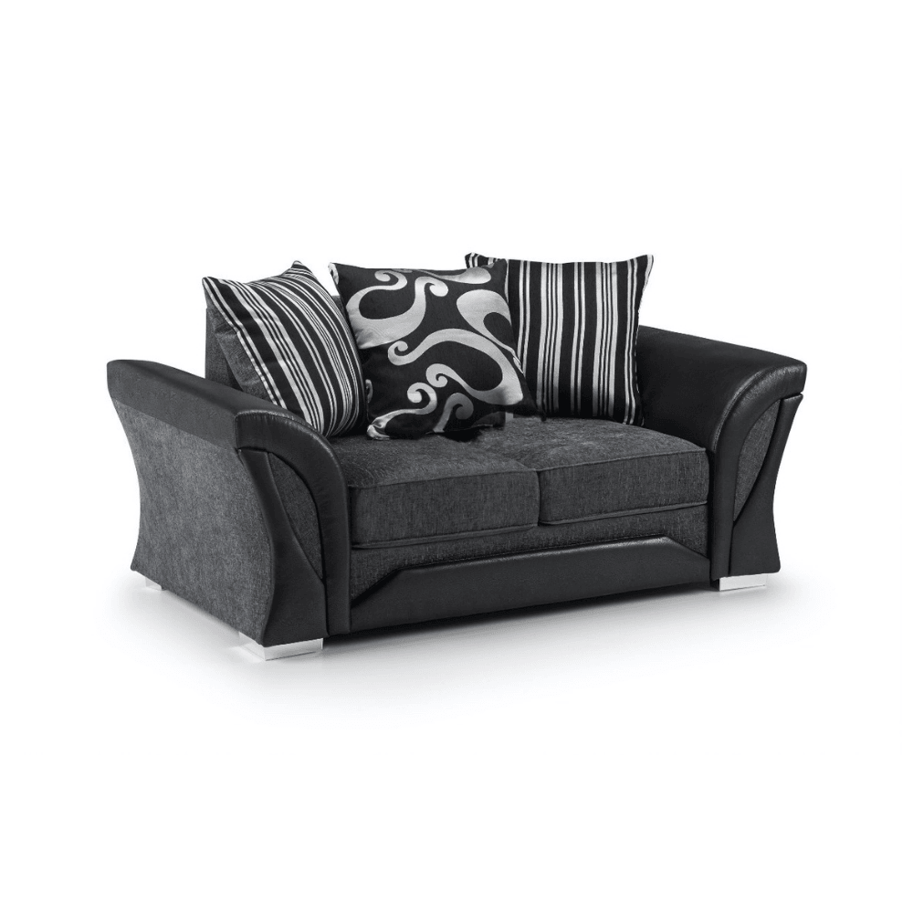 Shannon Sofa Luxe Model 3+2 Sofa Set, 3 Seater & 2 Seater in Grey - UK Online Furniture