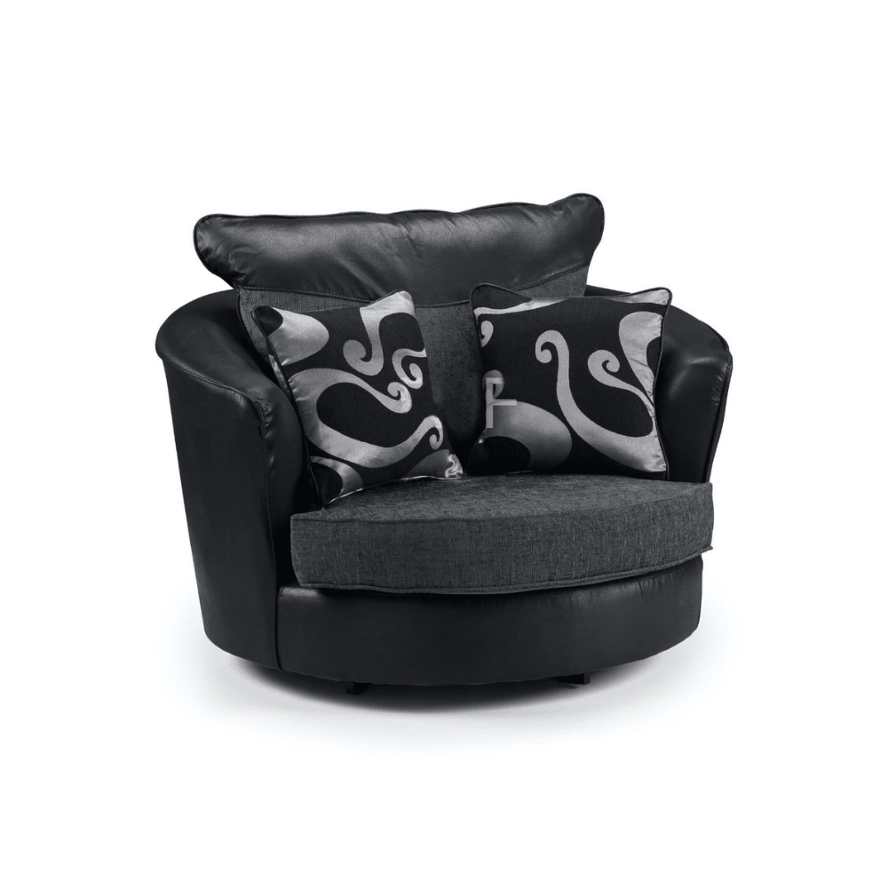 Shannon Sofa Luxe Model 3+2 Sofa Set, 3 Seater & 2 Seater in Grey - UK Online Furniture