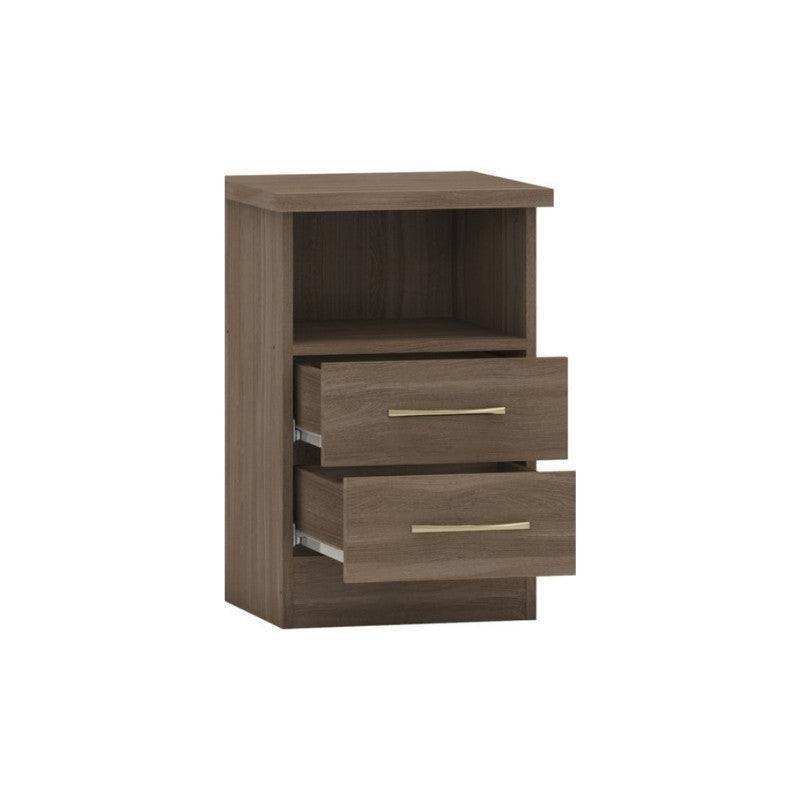 Nevada 2 Drawer Bedside - UK Online Furniture