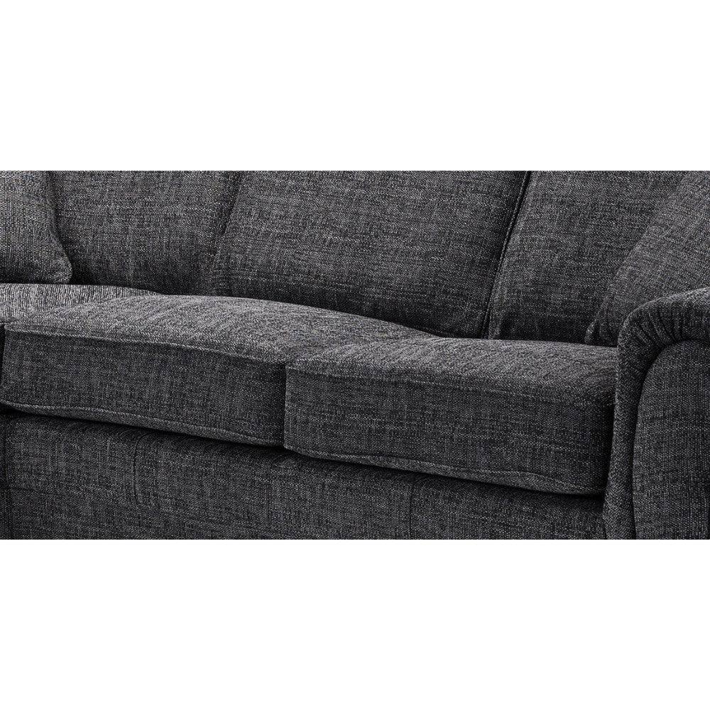Wilcot Corner Sofa Grey Fabric - UK Online Furniture