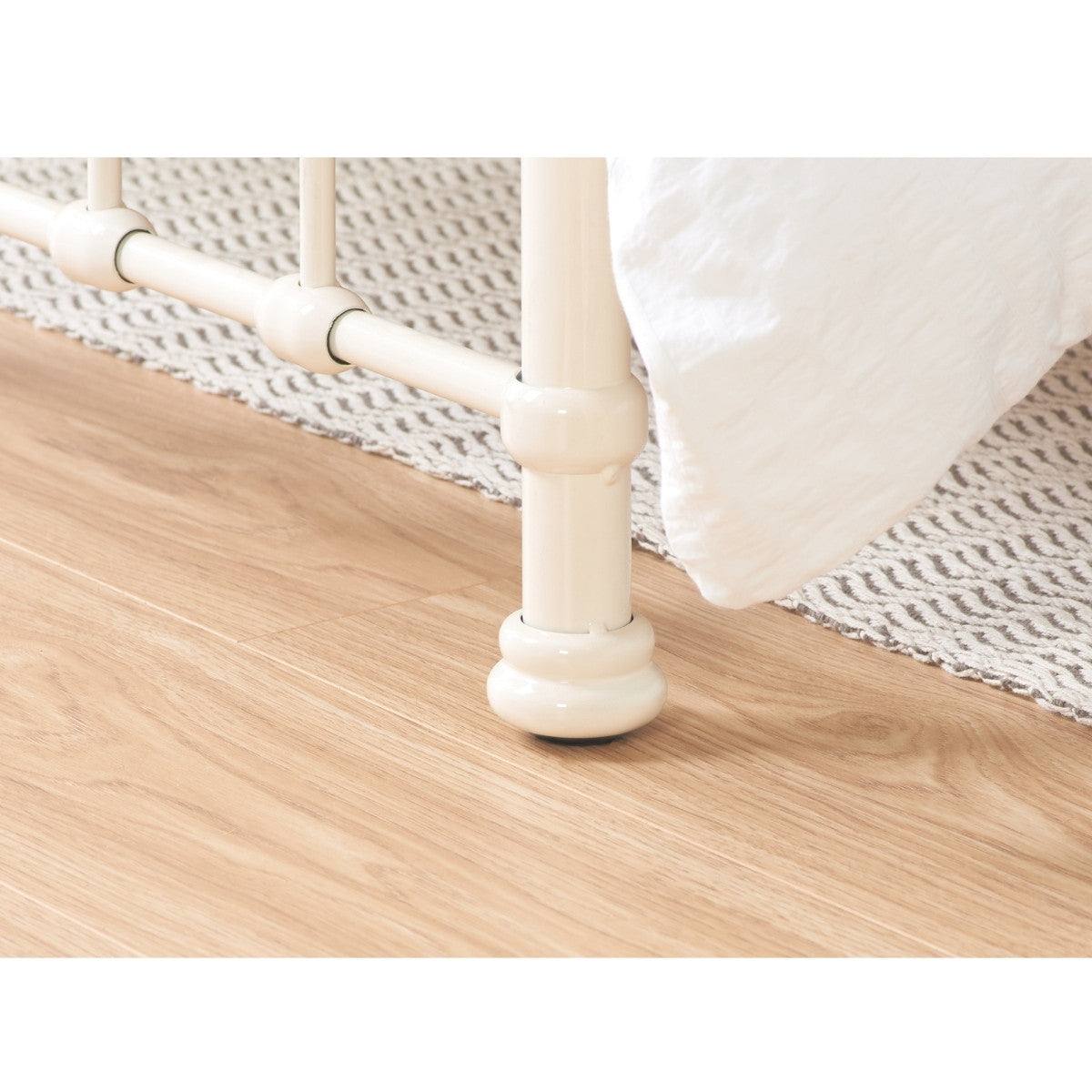Jessica Cream White Single Metal Bed - UK Online Furniture