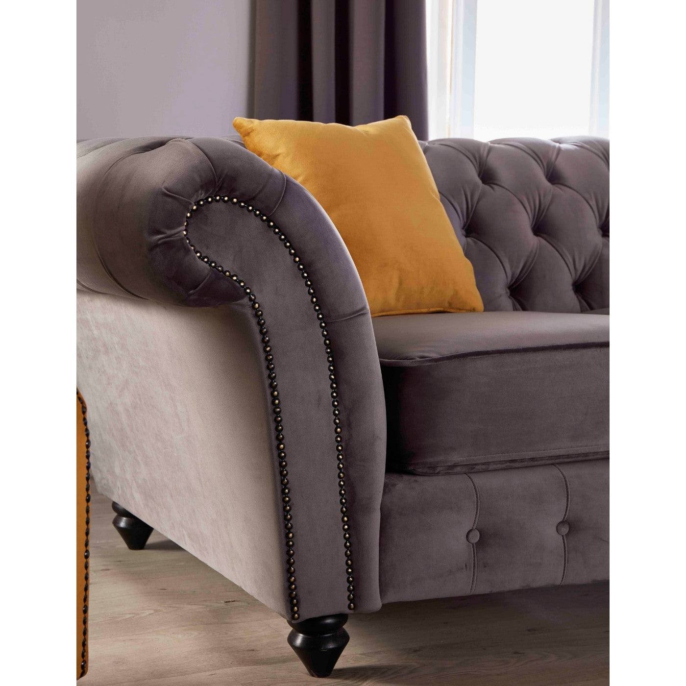 Bespoke Winchester Chesterfield 3+2 Sofa Set - Blue, Grey, Silver, Black, Green, Mustard - UK Online Furniture