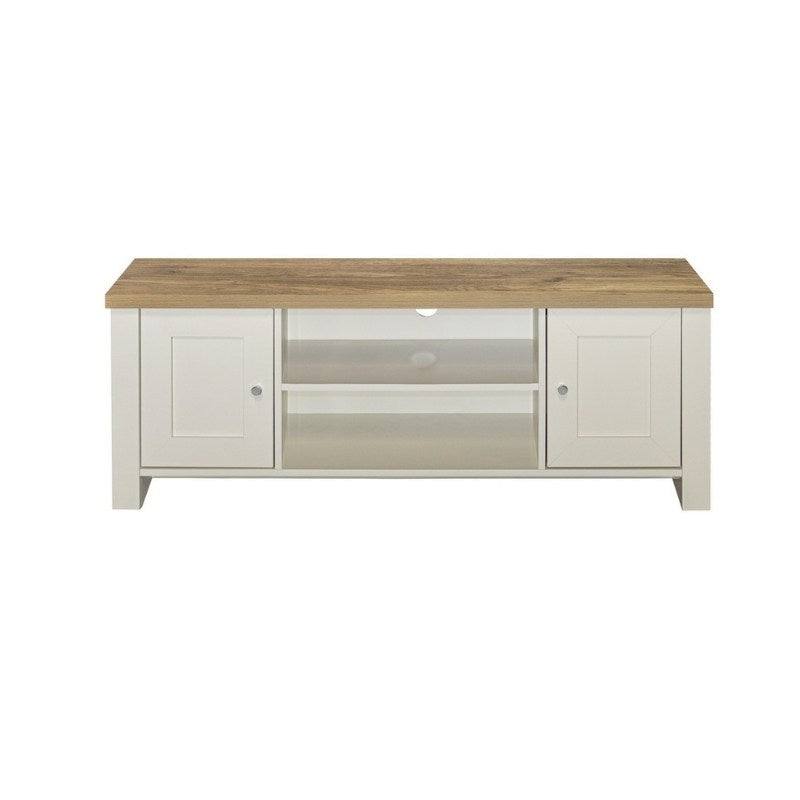 Highgate Large TV Stand - Navy, Cream, Grey - UK Online Furniture
