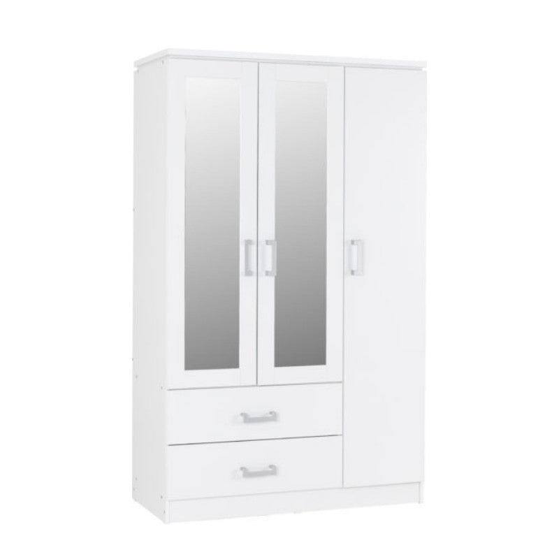 Charles 3 Door Mirrored Wardrobe - UK Online Furniture