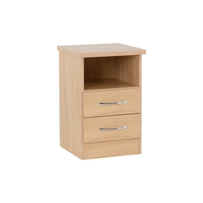 Nevada 2 Drawer Bedside - UK Online Furniture