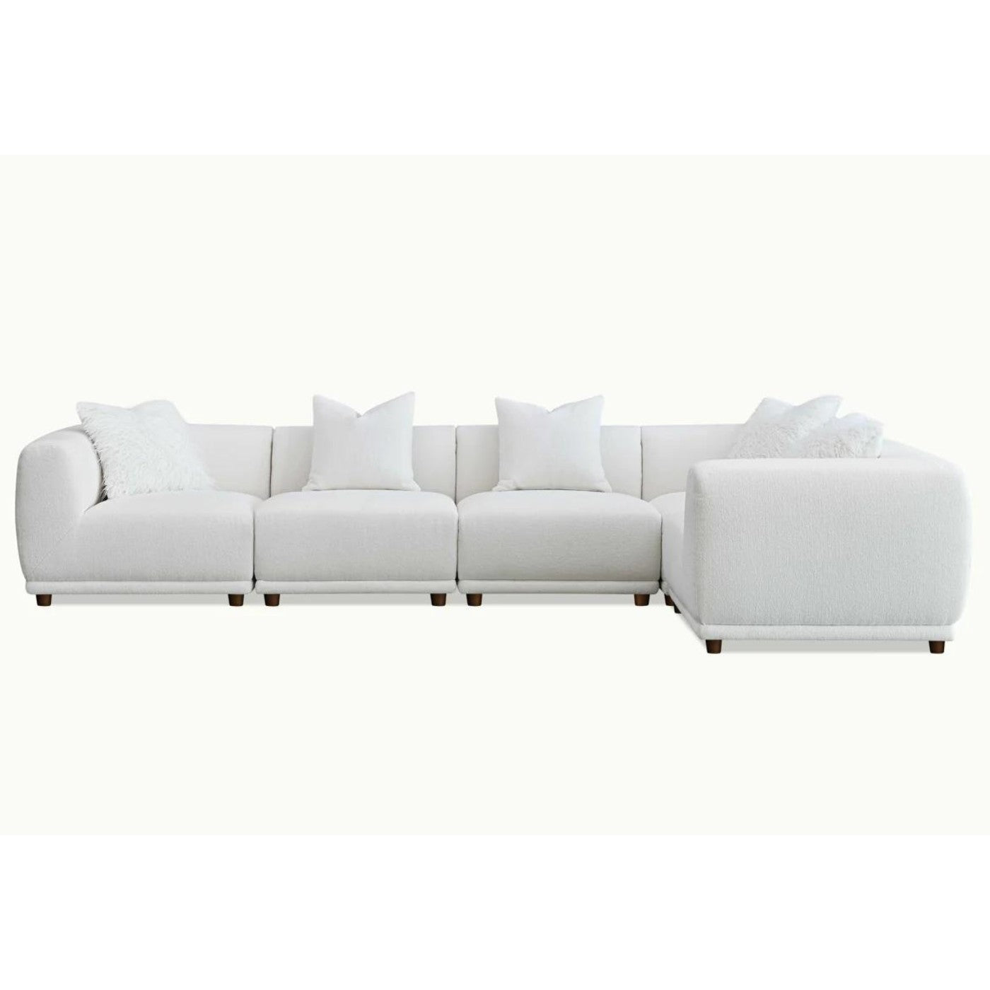 Lottie Modular Corner Sofa in Cream White - UK Online Furniture