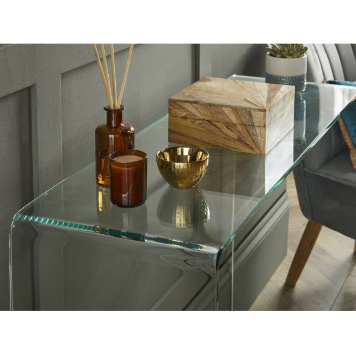 Angola Glass Hallway Console Table - UK Online Furniture