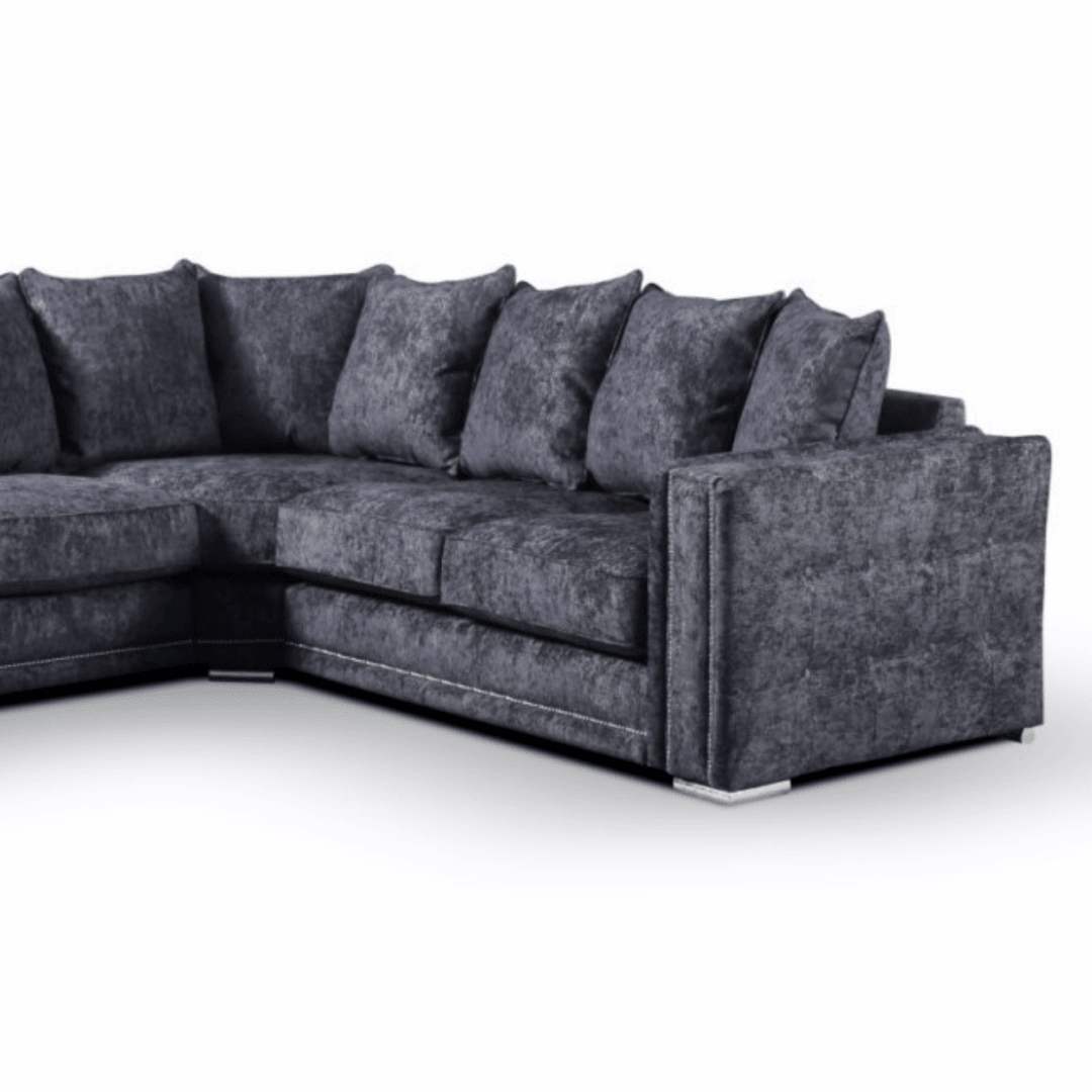 Bentley Scatter Back Corner Sofa Grey - UK Online Furniture
