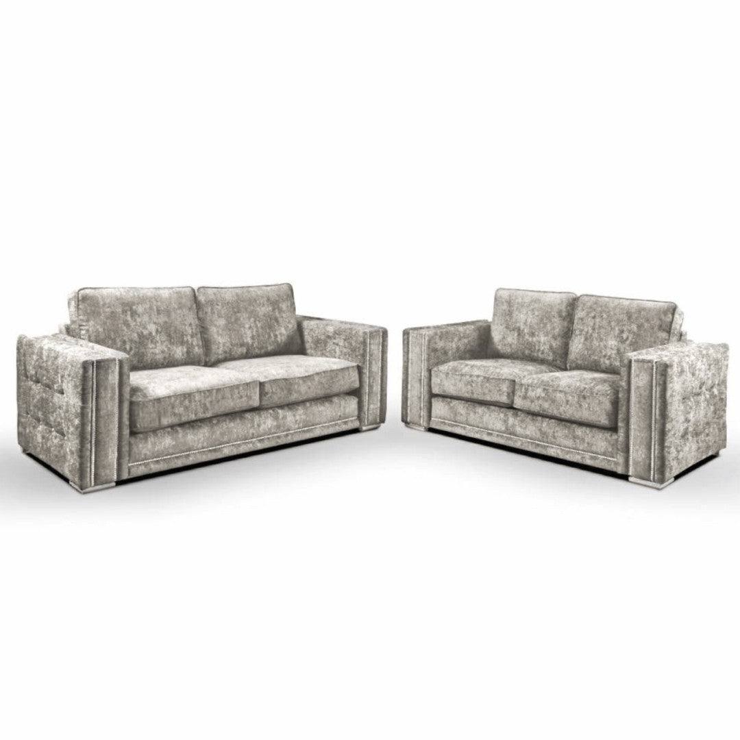 Bentley Full Back 3+2 Sofa Set (Mink) - UK Online Furniture