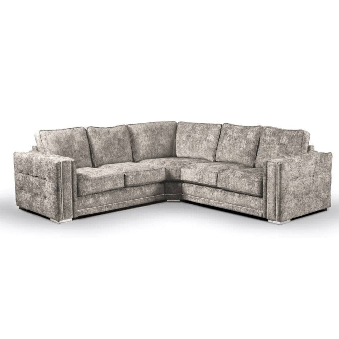 Bentley Full Back 2C2 Corner Sofa Beige - UK Online Furniture