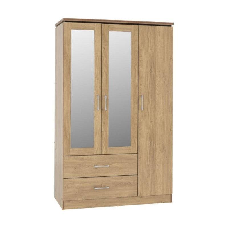 Charles 3 Door Mirrored Wardrobe - UK Online Furniture