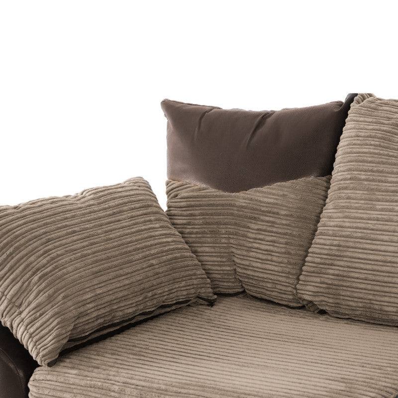 Dino 3+2 Sofa Set, 3 and 2 Seater Sofas in Grey or Brown - UK Online Furniture