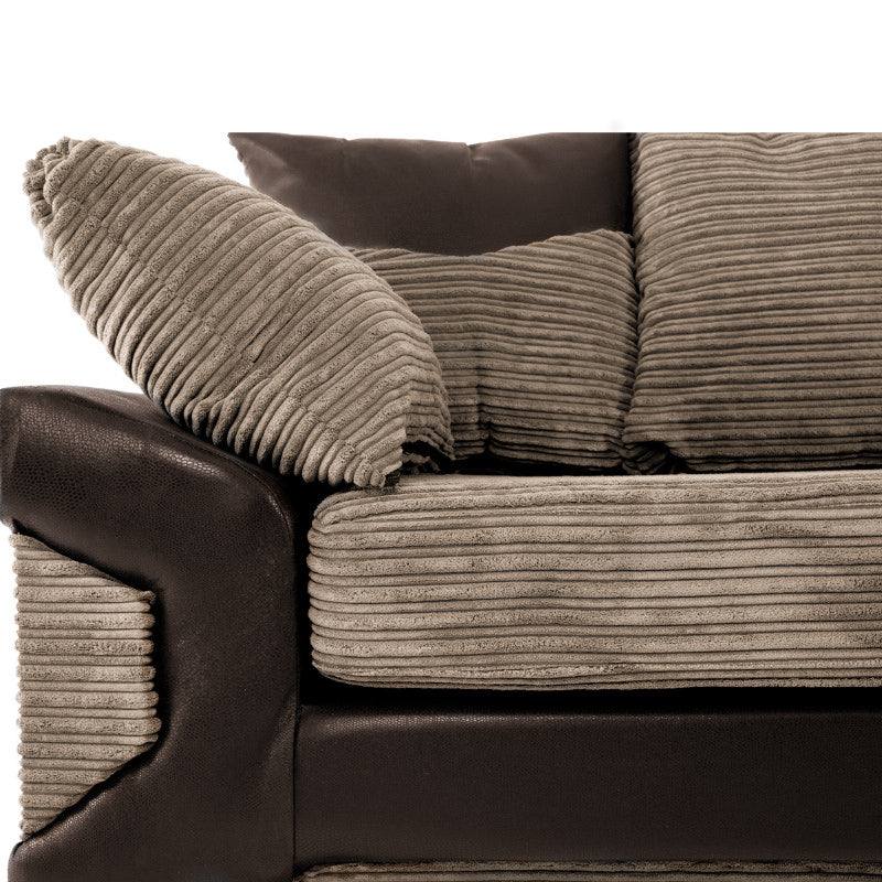 Dino 3+2 Sofa Set, 3 and 2 Seater Sofas in Grey or Brown - UK Online Furniture