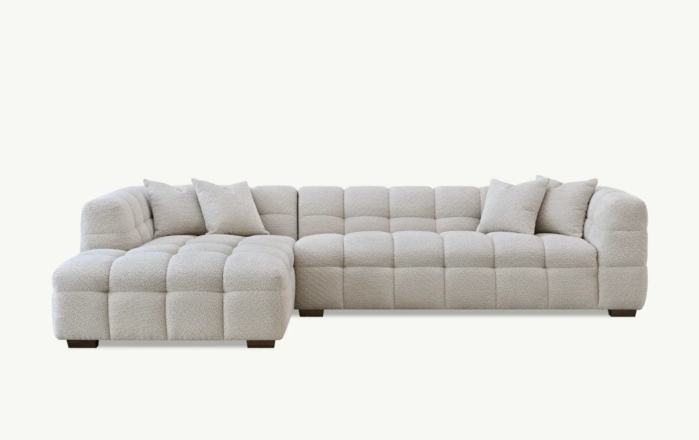 The Cloud 9 in Oatmeal Boucle Fabric