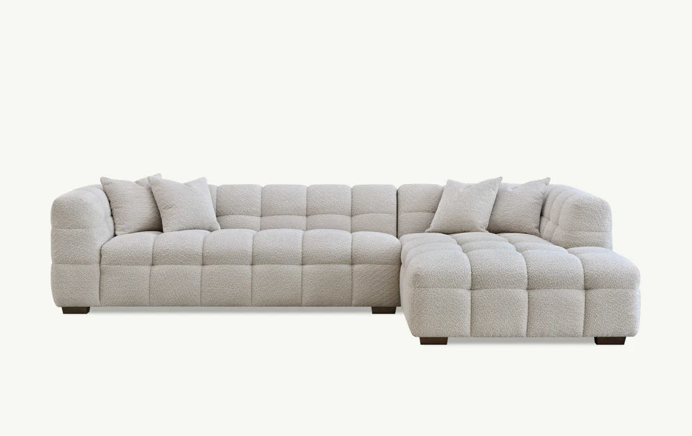 The Cloud 9 in Oatmeal Boucle Fabric