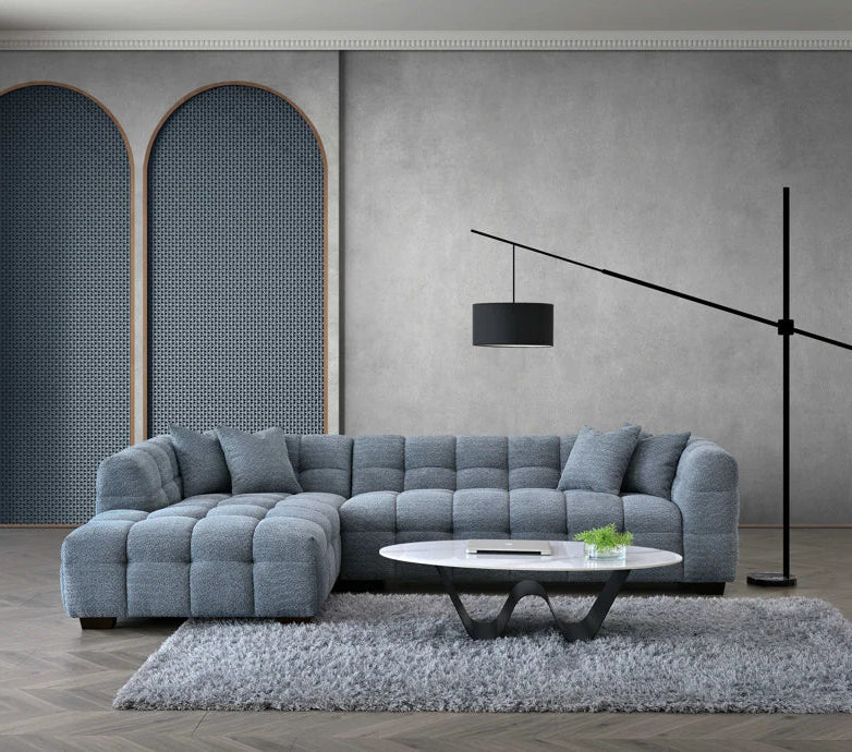The Cloud 9 in Iron Boucle Fabric