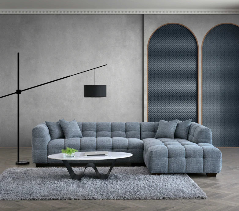 The Cloud 9 in Iron Boucle Fabric