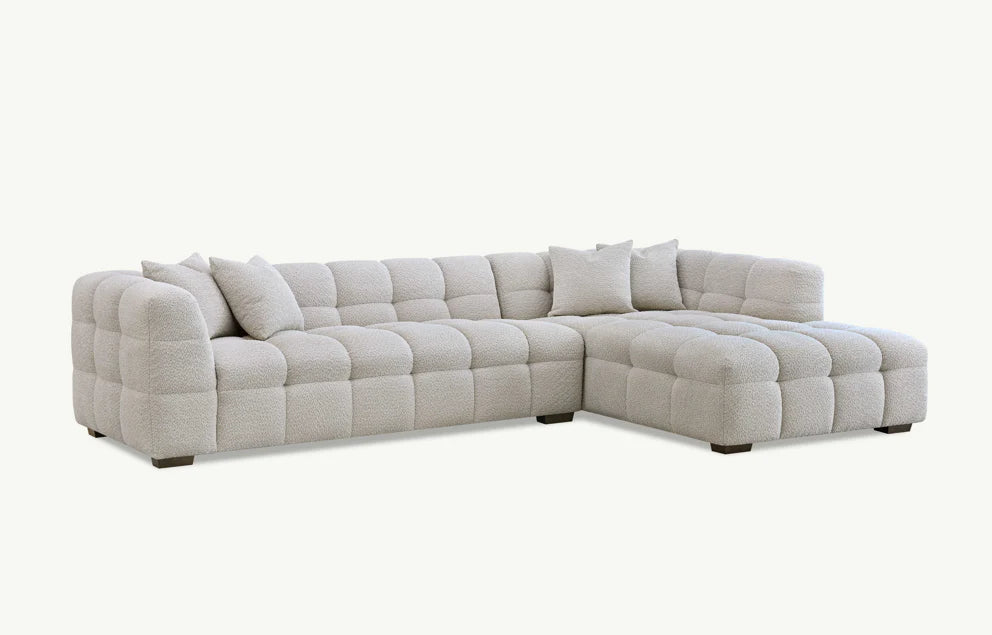 The Cloud 9 in Oatmeal Boucle Fabric