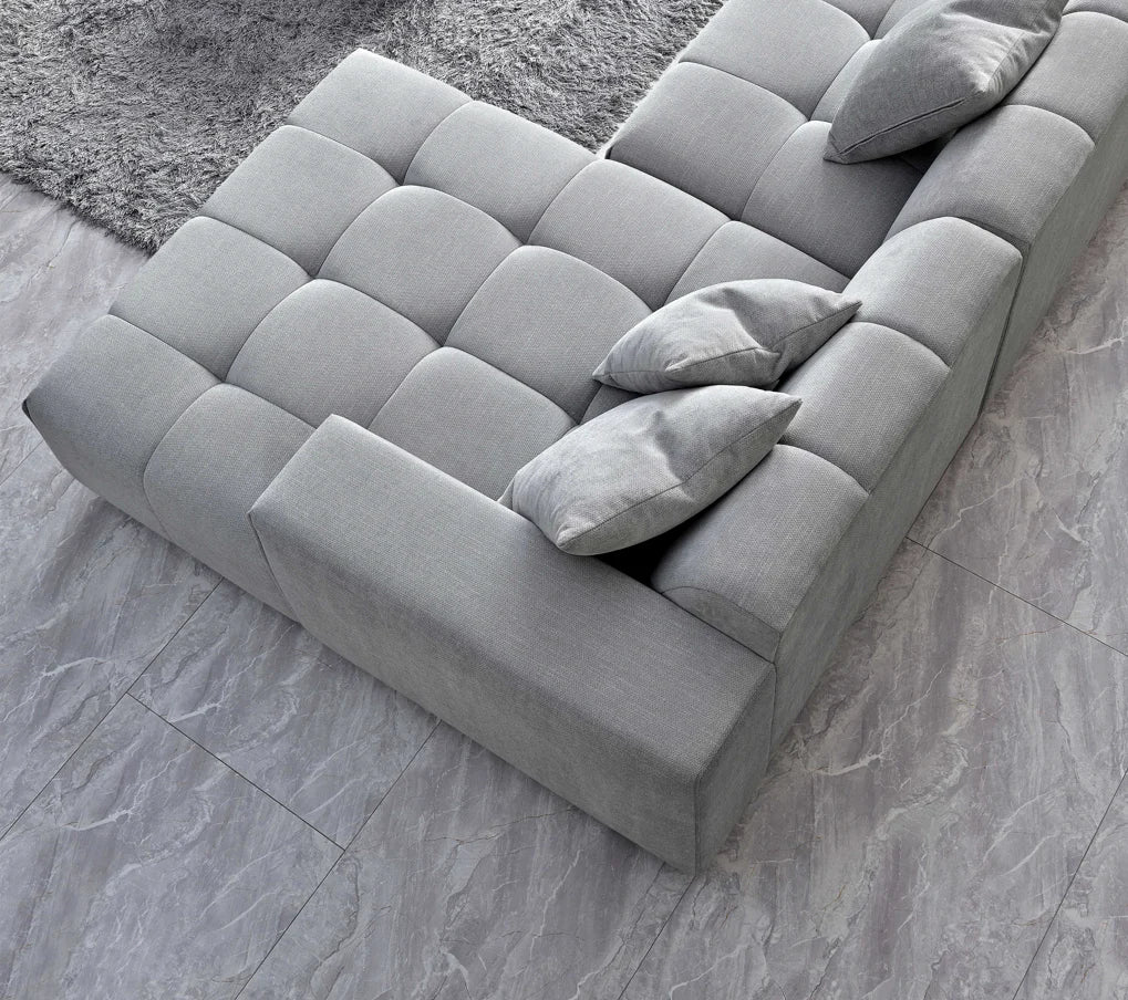 The Luna in Cloudy Grey Boucle