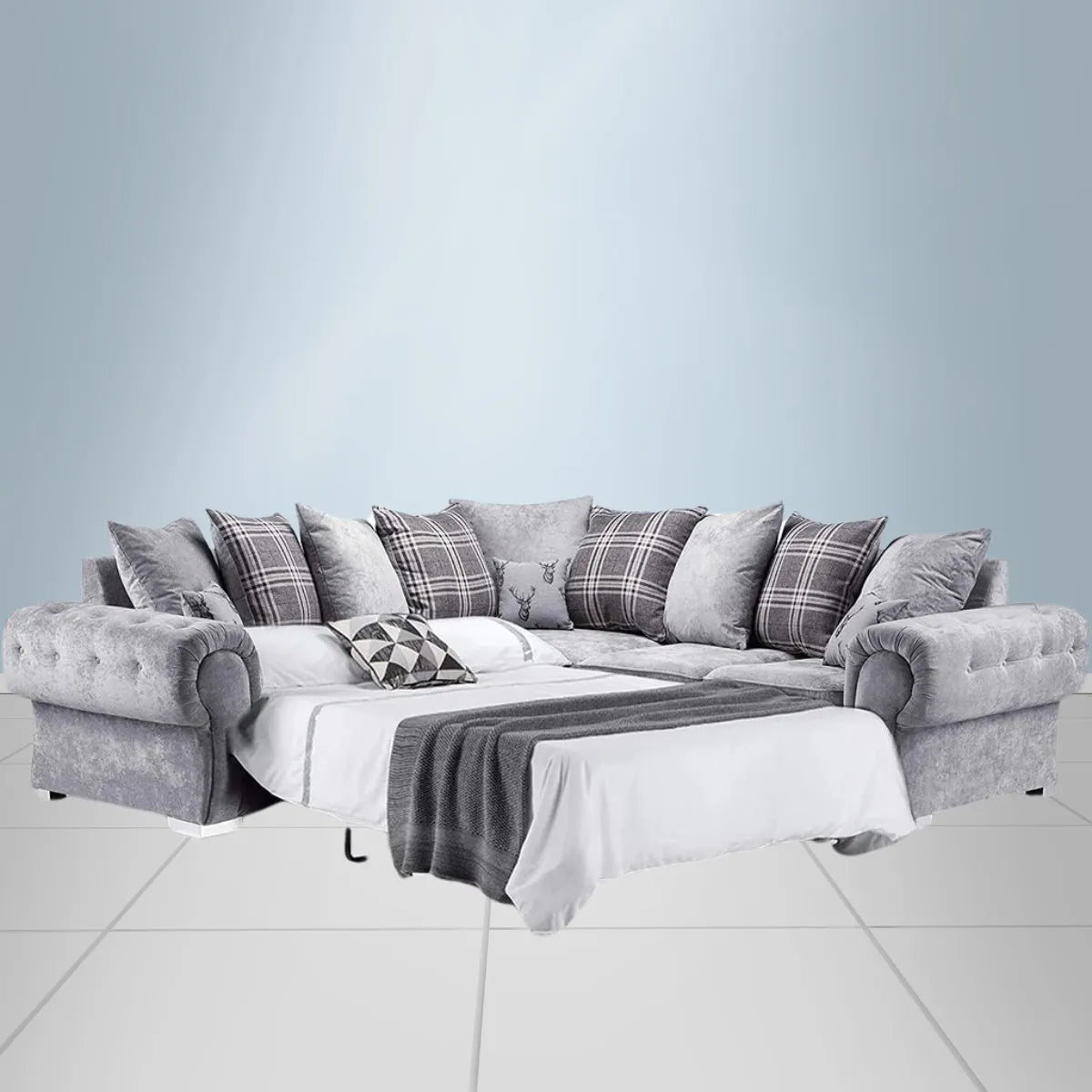 Verona Corner Sofa Bed Scatter Back