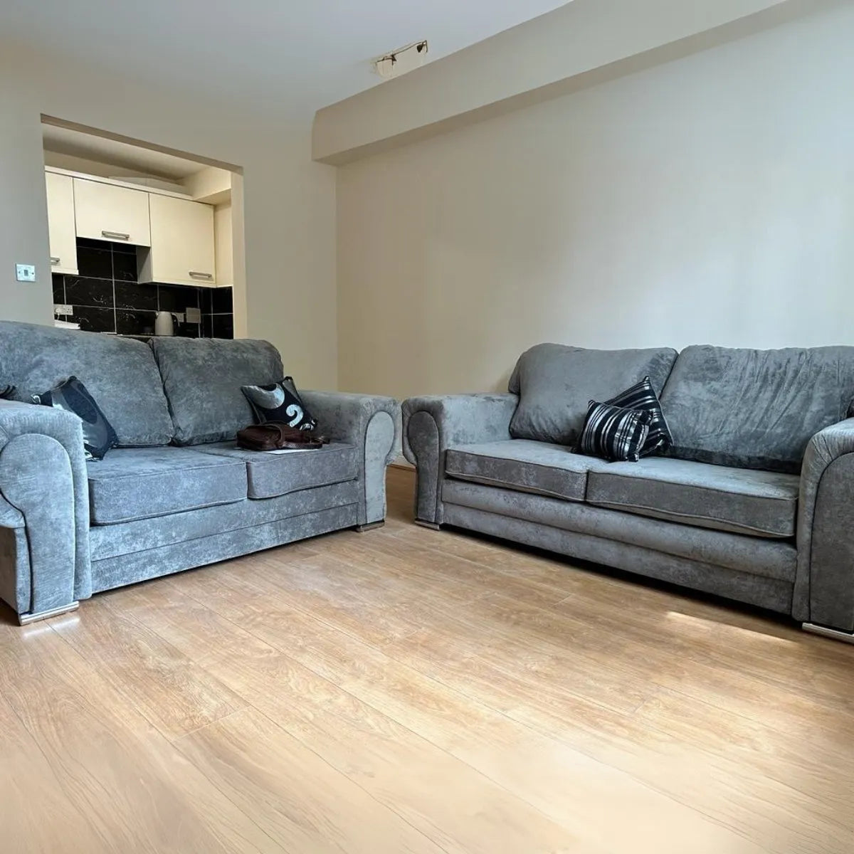 Verona 3+2 Sofa Set, Full Back (Grey, Mink)