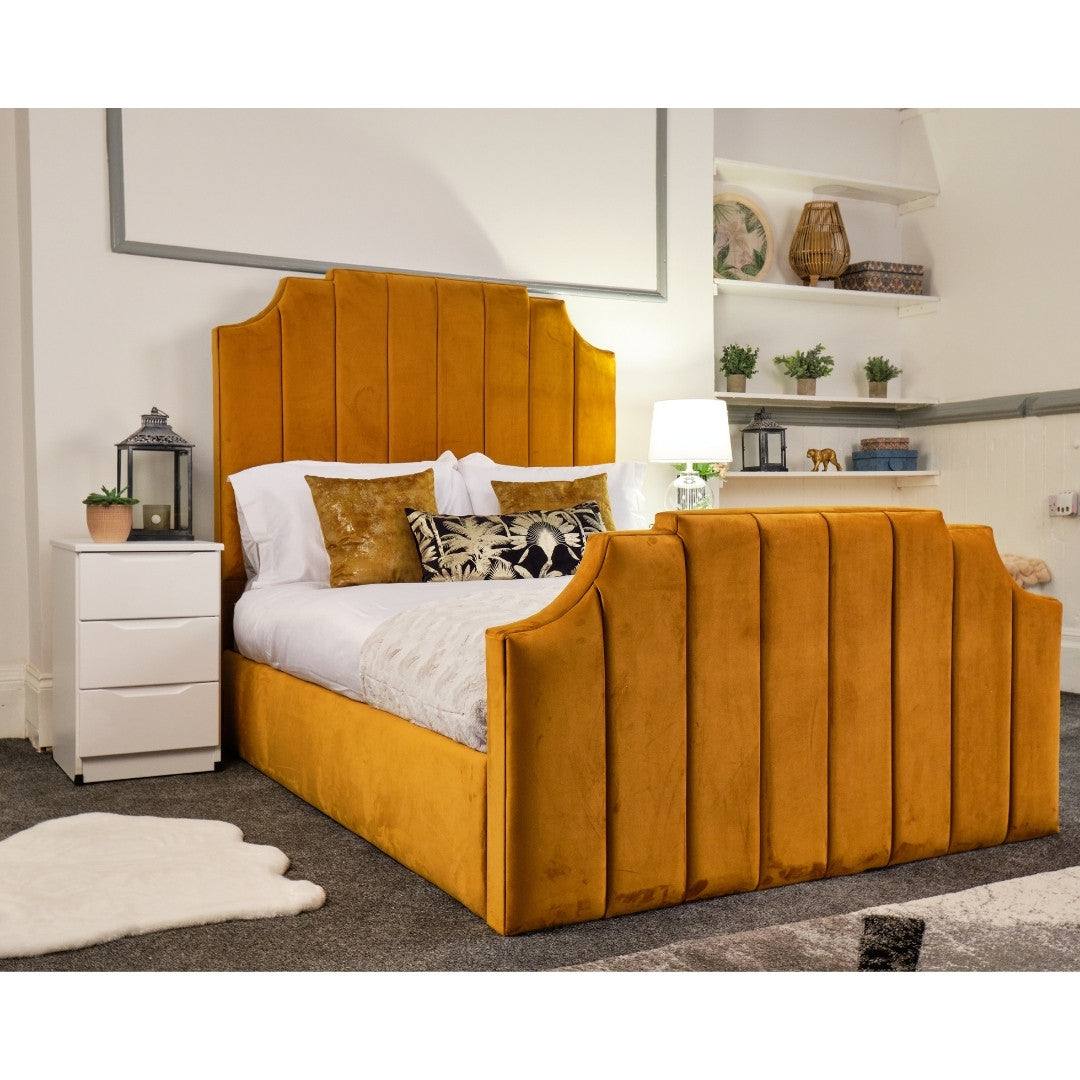 Tokyo Bed - Fabric Ottoman Storage Bed Frame, Double, King - UK Online Furniture