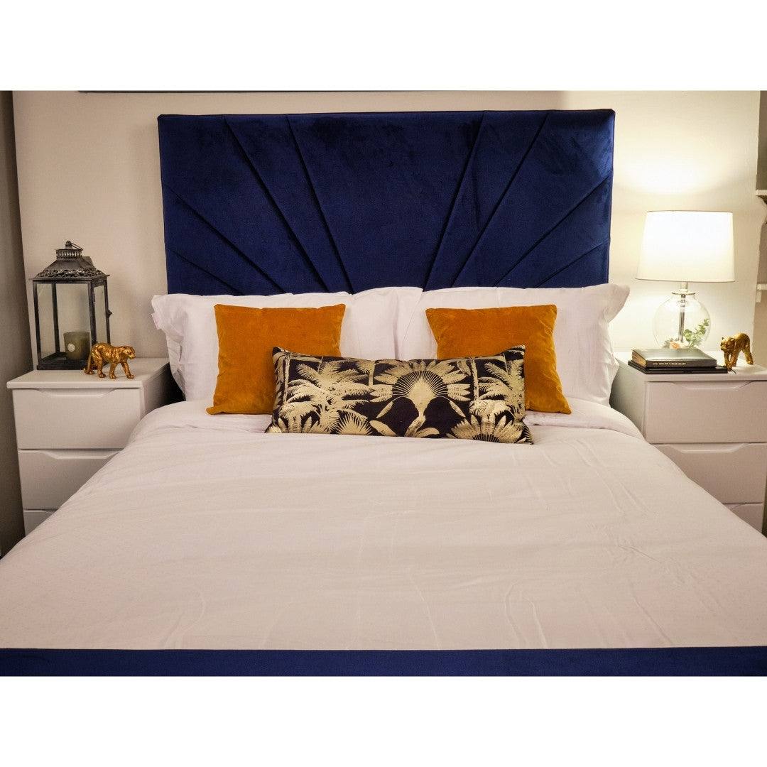 Palermo Bed - Velvet Ottoman Bed Frame - Double, King - UK Online Furniture