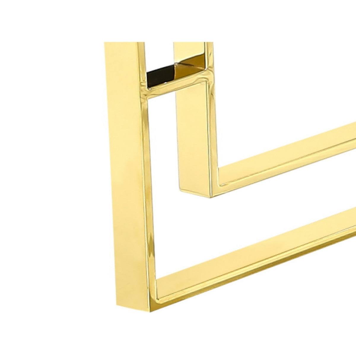 Memphis Grey & Gold Glass Coffee Table - UK Online Furniture