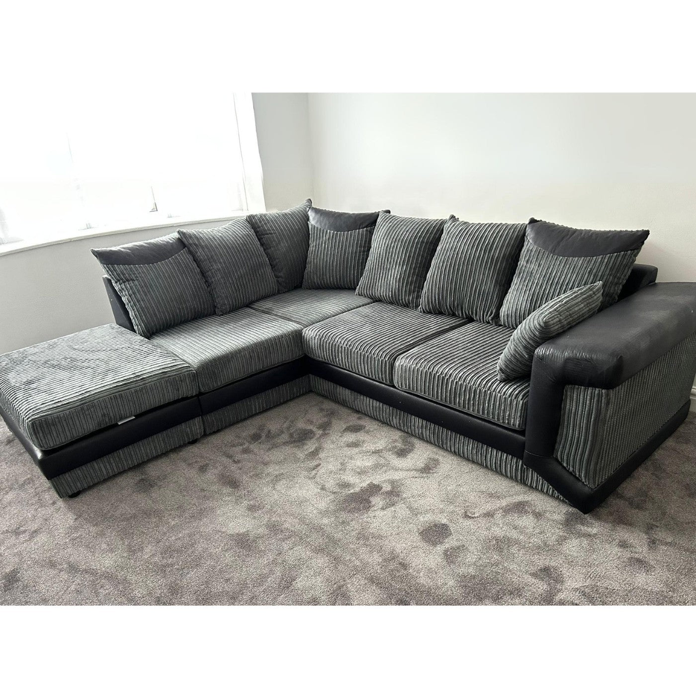Dino Corner Sofa in Grey or Brown - UK Online Furniture