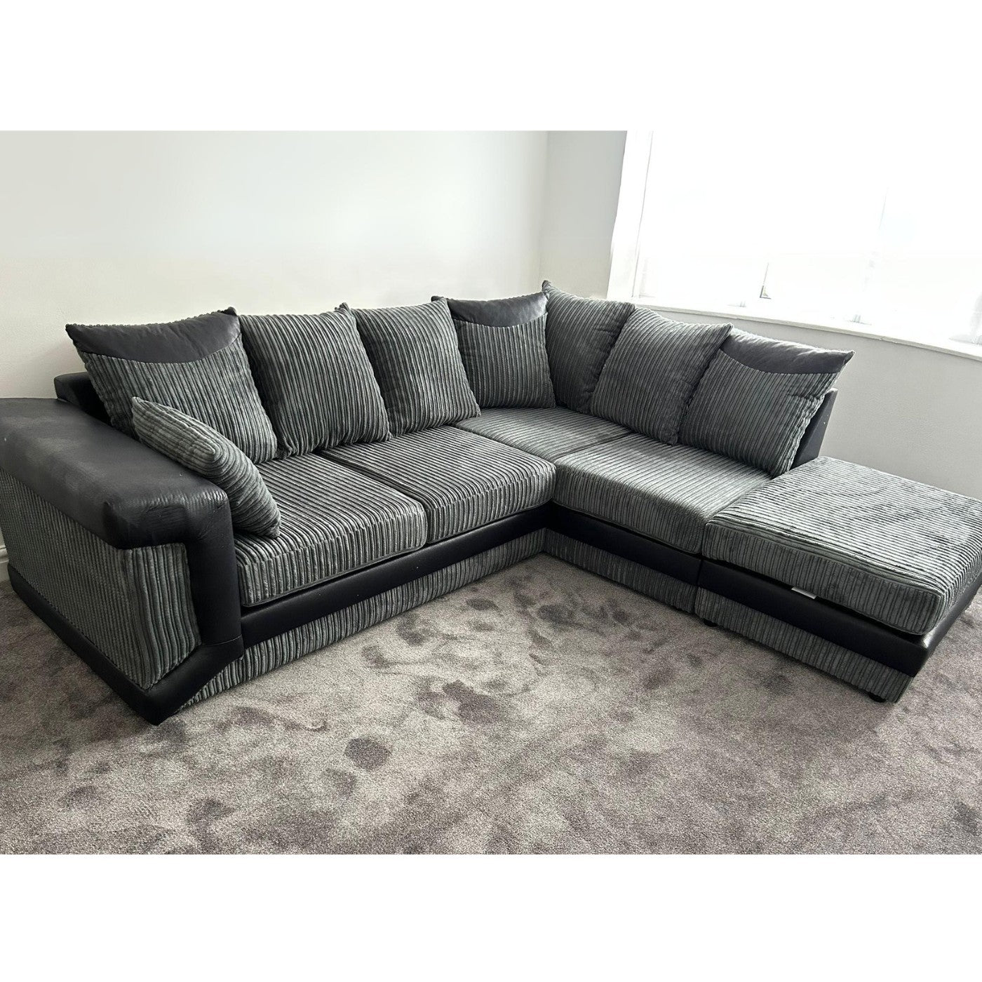 Dino Corner Sofa in Grey or Brown - UK Online Furniture