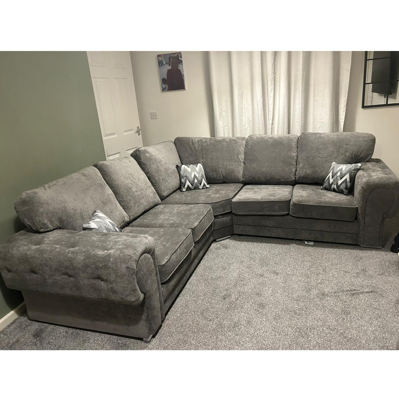 Verona Full Back 2C2 Corner Sofa 5 Seater - UK Online Furniture