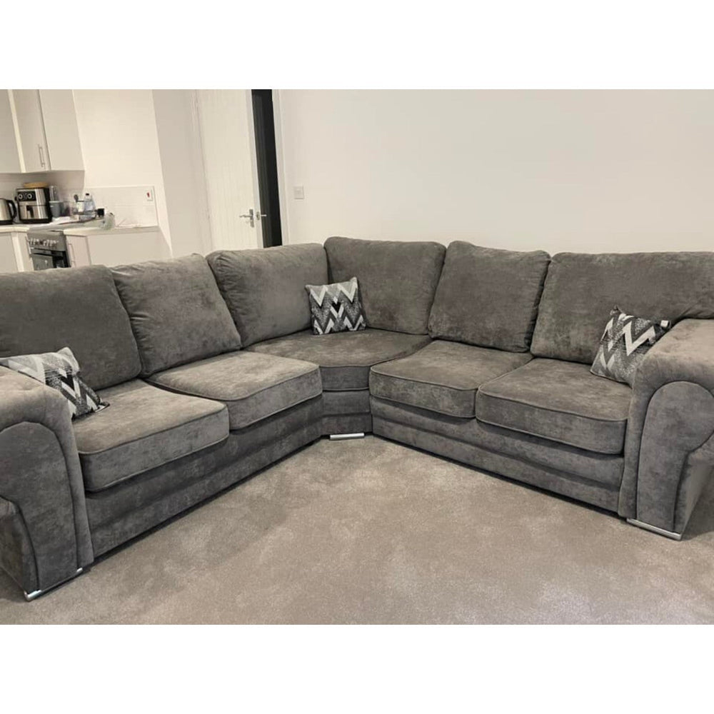 Verona Full Back 2C2 Corner Sofa 5 Seater Grey or Mink