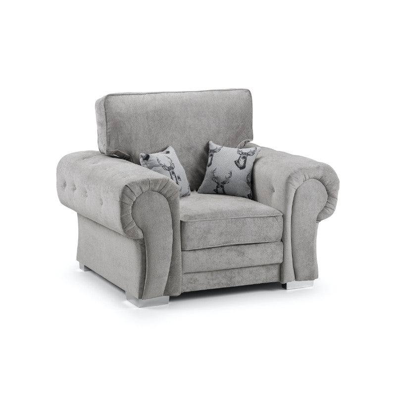 Verona 3+2 Sofa Set, 3 Seater, 2 Seater, Scatter Back (Grey, Mink) - UK Online Furniture