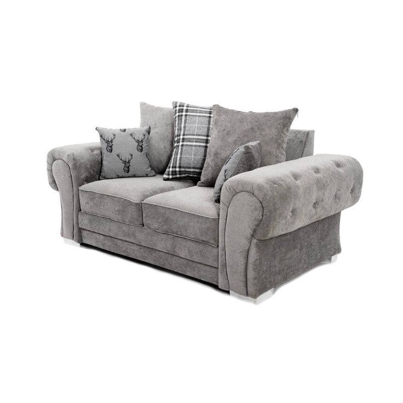 Verona 3+2 Sofa Set, 3 Seater, 2 Seater, Scatter Back (Grey, Mink) - UK Online Furniture