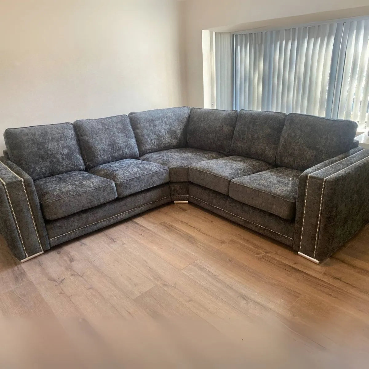 Bentley Full Back Corner Sofa Grey