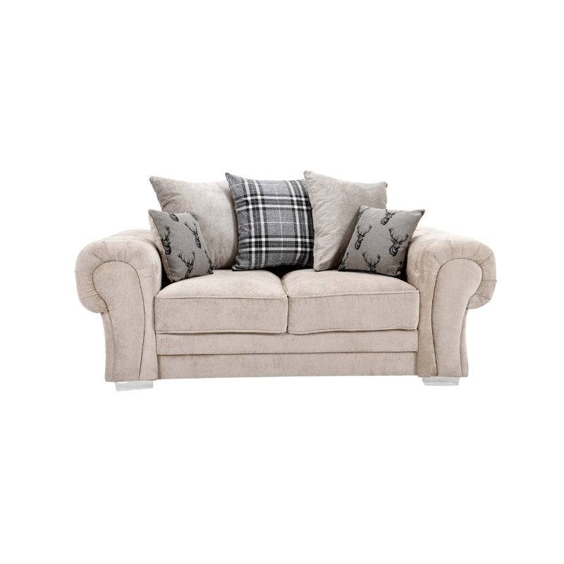 Verona 3+2 Sofa Set, 3 Seater, 2 Seater, Scatter Back (Grey, Mink) - UK Online Furniture