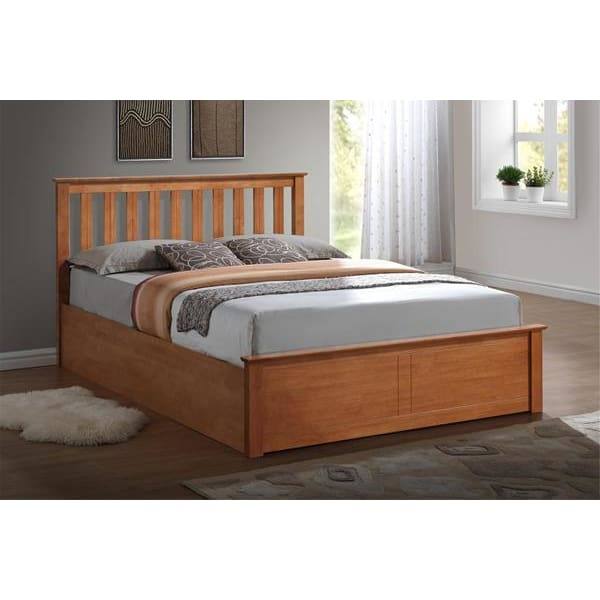 Phoenix Wooden Ottoman Bed - Grey, White, Oak, Pearl Grey - UK Online Furniture