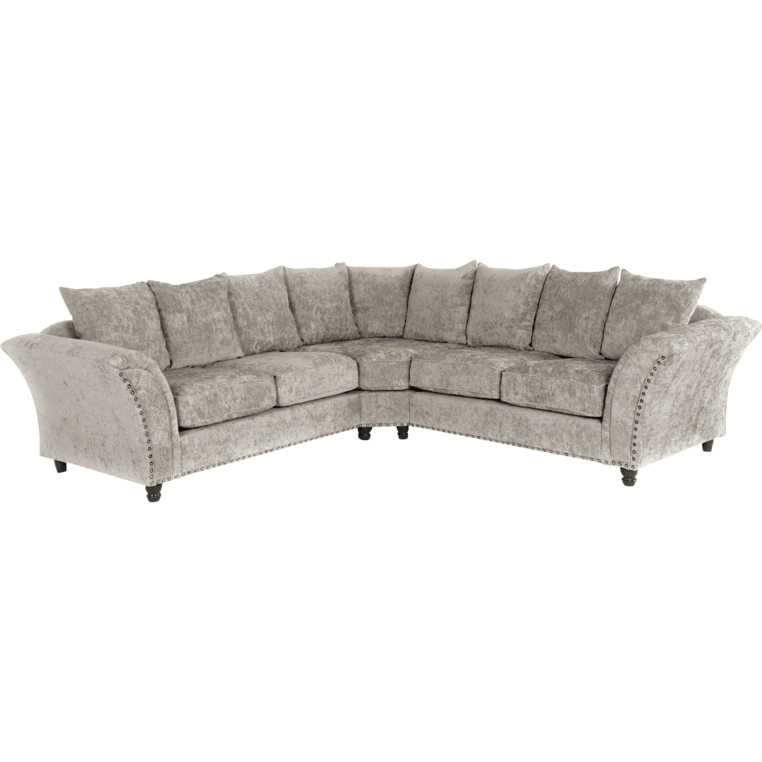 Sky Scatter Back Corner Sofa in Grey or Beige - UK Online Furniture